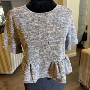 BCBGeneration Textured Tweed Blouse